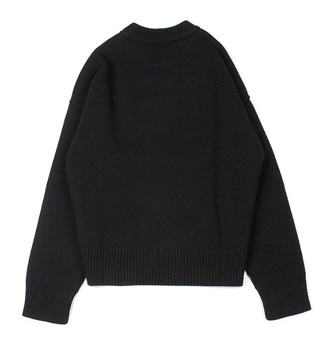 アミパリス アミ ドゥ クール ビッグハートロゴウールセーター