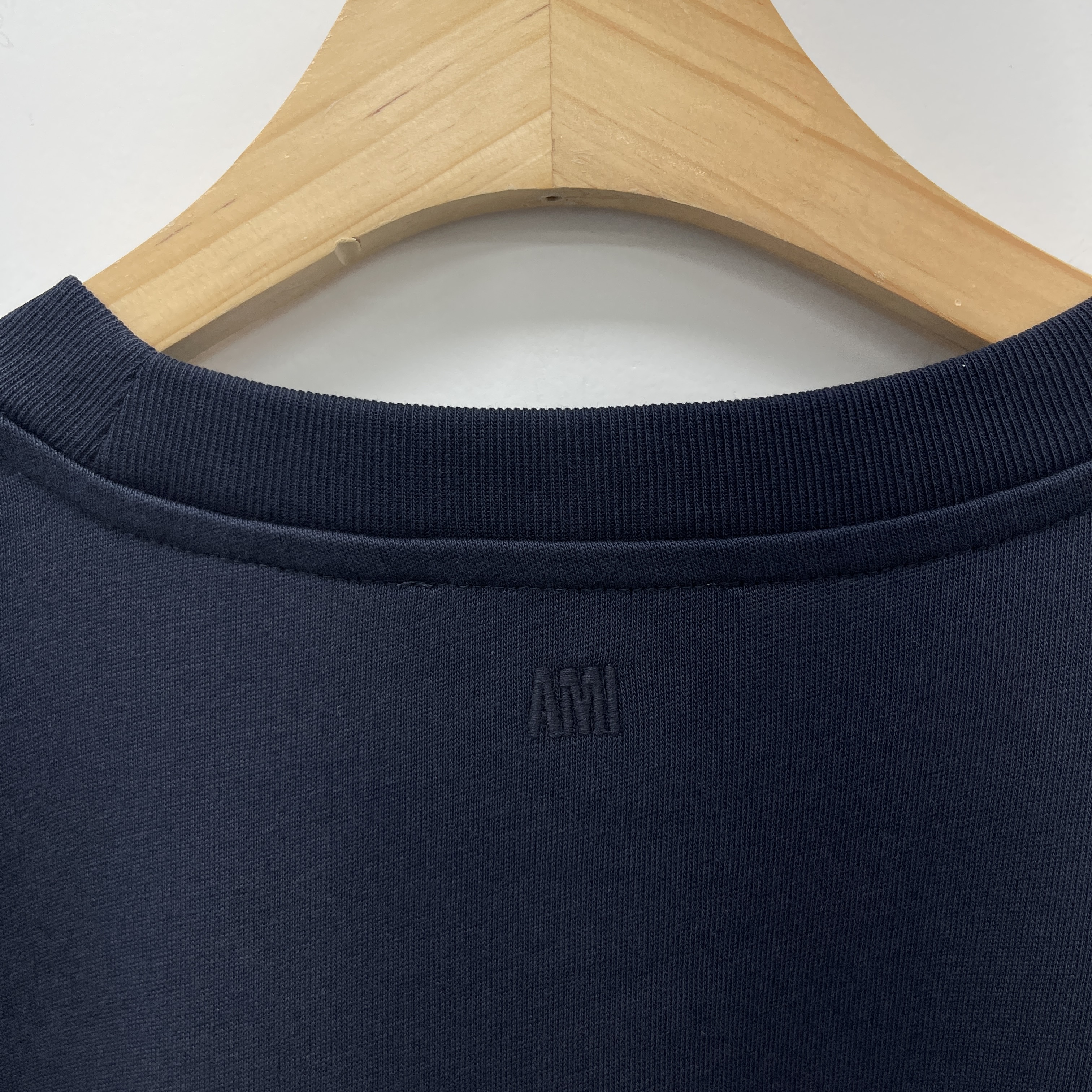 アミパリス オーガニックコットンジャージーTシャツ Navy